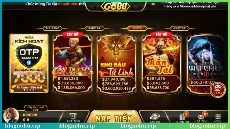 Đôi nét về game nổ hũ Go88 nổi tiếng