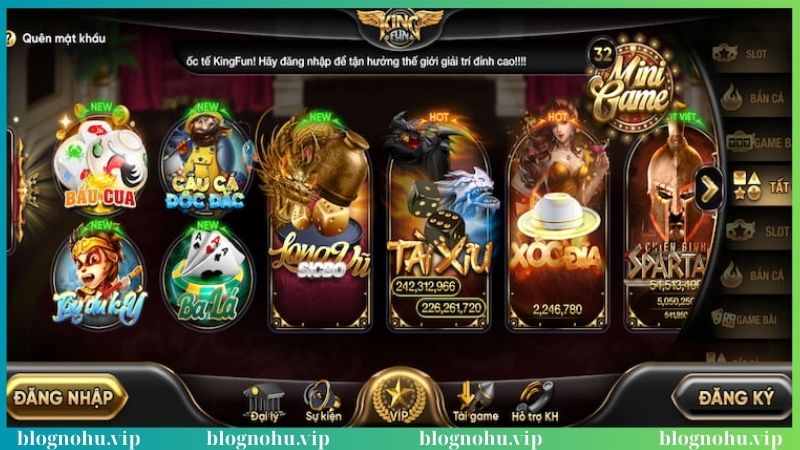 Đặc điểm nổi bật nổ hũ Kingfun